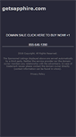 Mobile Screenshot of getsapphire.com